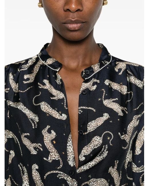 Forte_forte White Leopard-Print Midi Dress