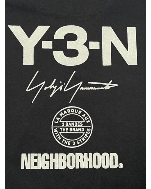 Y-3 X Neighborhood Langarmshirt mit Logo-Print in Blue für Herren