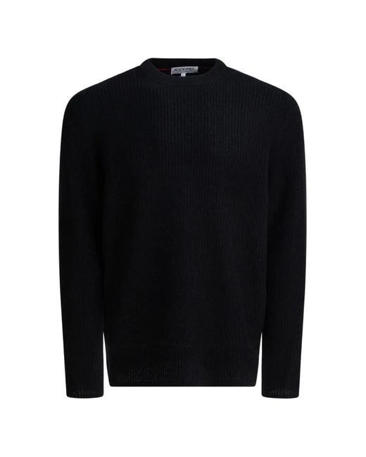 Alex Mill Black Ribbed Crew Neck Sweater for men