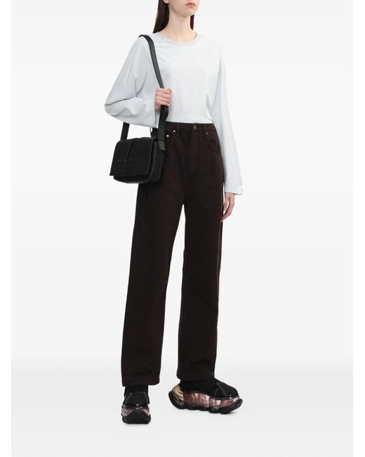 Rag & Bone White Striped Long-Sleeve Top