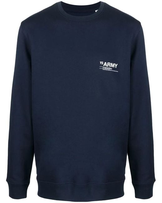 Yves Salomon Blue Organic-Cotton-Blend Sweatshirt for men