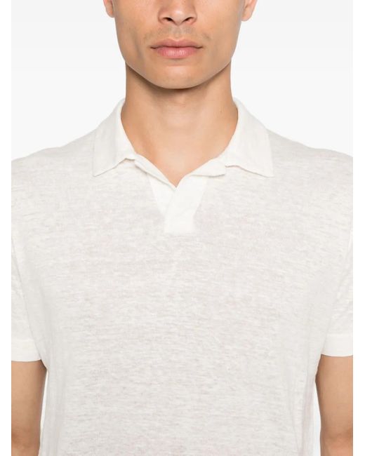 メンズ Canali ショートスリーブ ポロシャツ White