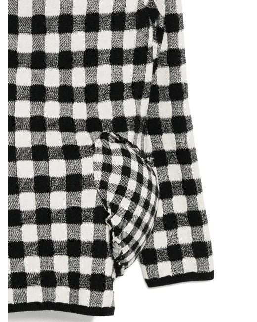 Comme des Garçons Black Checked Jumper