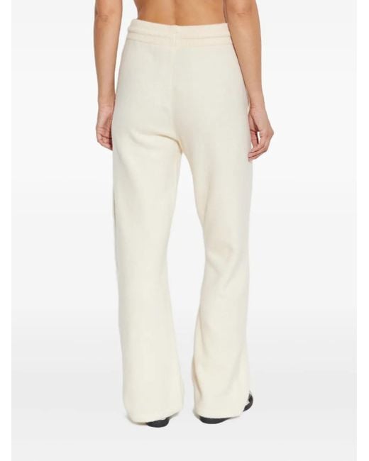 Adidas White Trefoil-Logo Drawstring Trousers