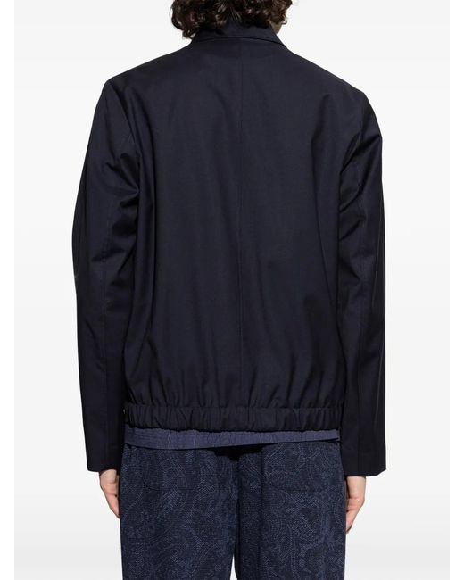 Paul Smith Blue Zip-Fastening Jacket for men
