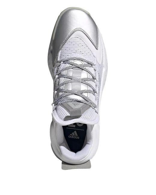 Adidas White Pro Boost Mid Trainers