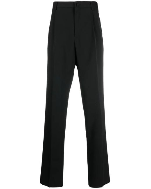 Lanvin Straight Plooibroek in het Black voor heren
