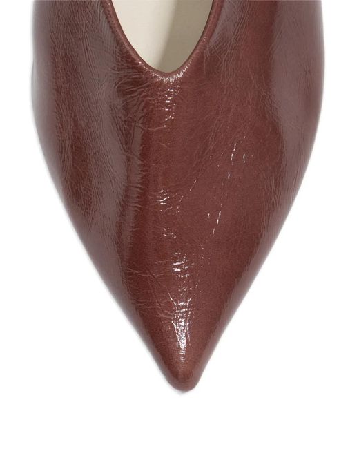 Bimba Y Lola Brown Pointed-Toe Pumps