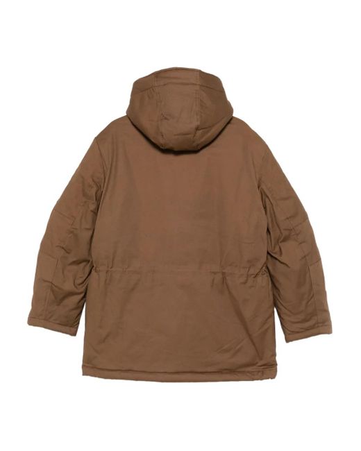 RANRA Brown Neve Hooded Jacket for men