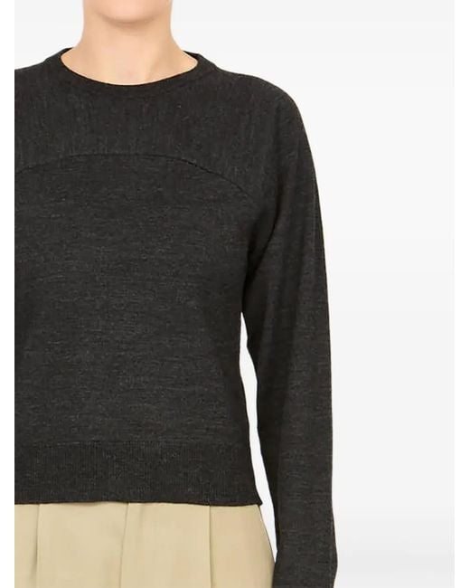 MM6 by Maison Martin Margiela クルーネック ロングtシャツ Black