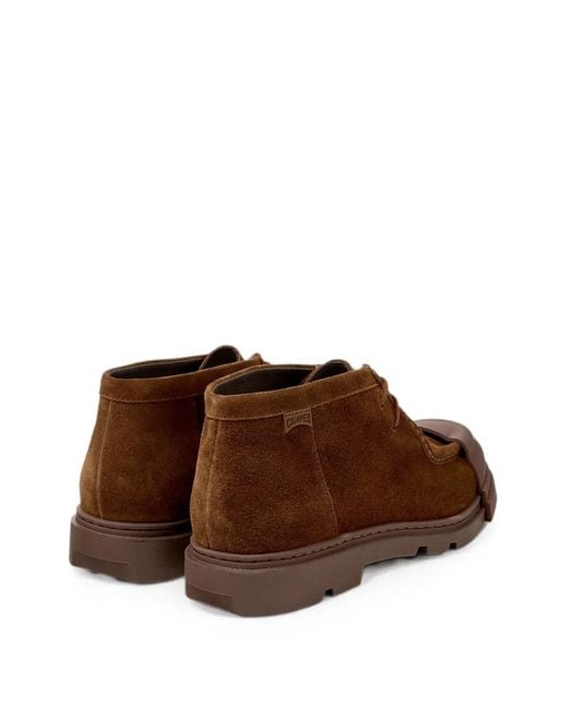 Camper Brown Junction Suede Ankle Boots for men