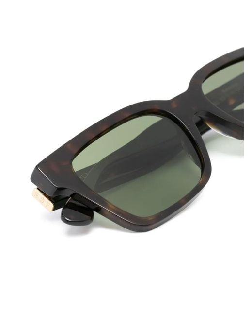 Retrosuperfuture Green Tortoiseshell-Effect Tinted Sunglasses