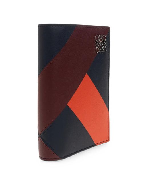 Loewe Blue Anagram Leather Passport Cover