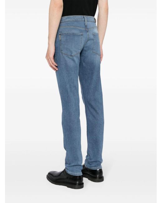 PAIGE Halbhohe Lennox Straight-Leg-Jeans in Blue für Herren