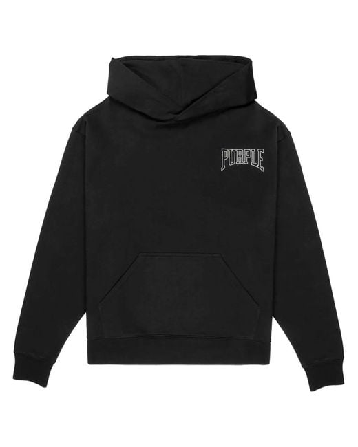 Purple Brand Black Fallen Hoodie for men