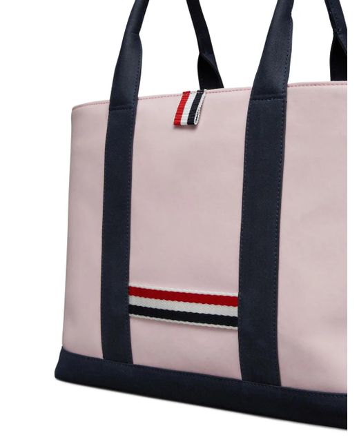 Thom Browne Purple Small Tool Tote Bag