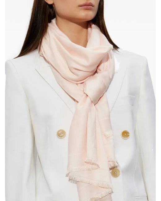 Givenchy Natural Fringed Scarf