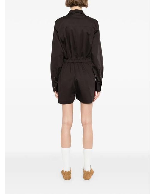 Lacoste Black Polo Collar Playsuit