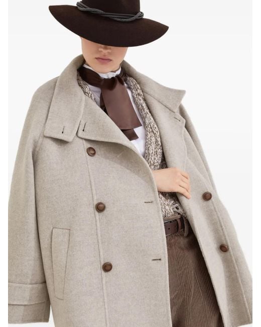 Brunello Cucinelli Gray Coats