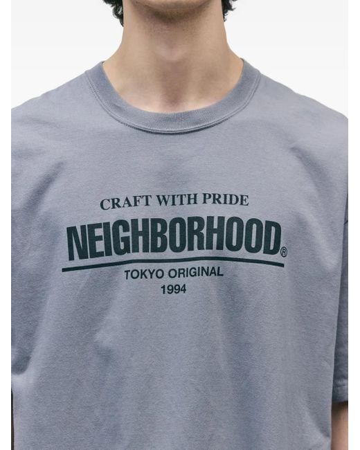 Neighborhood T-Shirt mit Logo-Print in Gray für Herren