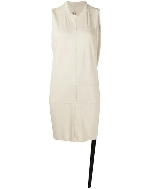 Rick Owens White Panelled Crew-Neck Tank Top