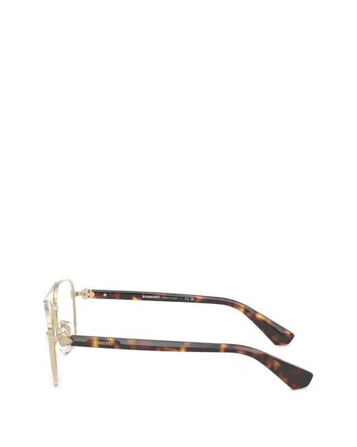 Burberry White Pilot-Frame Glasses for men