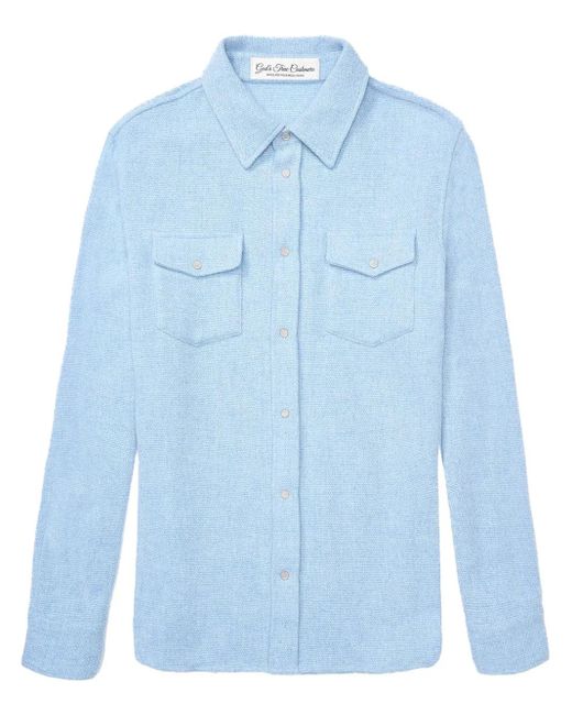 God's True Cashmere カシミア シャツ Blue