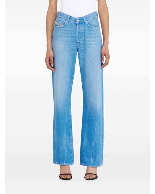DIESEL Blue 1971 D-Sent Straight-Leg Jeans