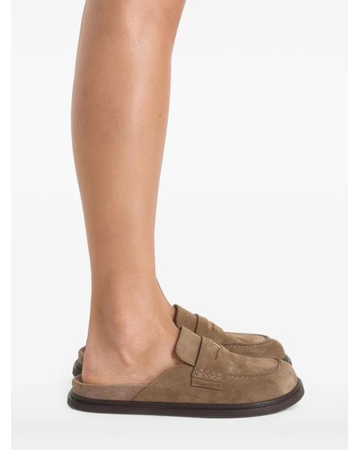 Manière De Voir Brown Sidney Suede Mules