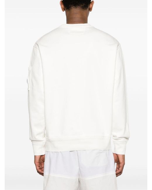 C P Company Sweater Met Lens-detail in het White voor heren