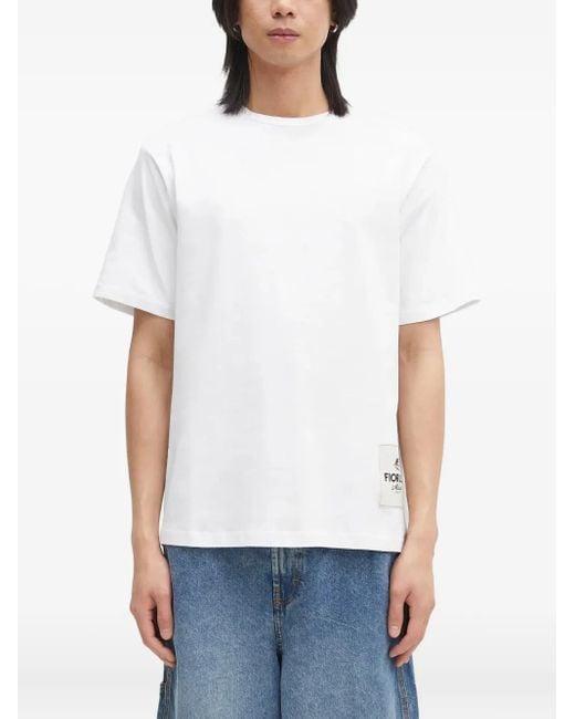 Fiorucci White Logo-Patch T-Shirt
