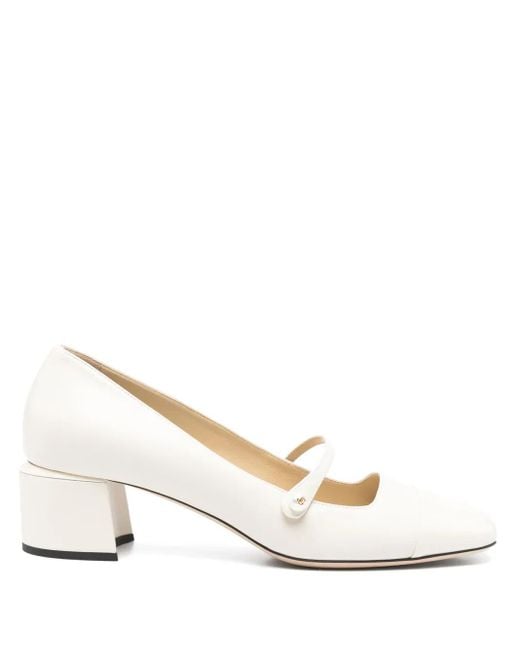 Zapatos Elisa con tacón de 40 mm Jimmy Choo de color Natural