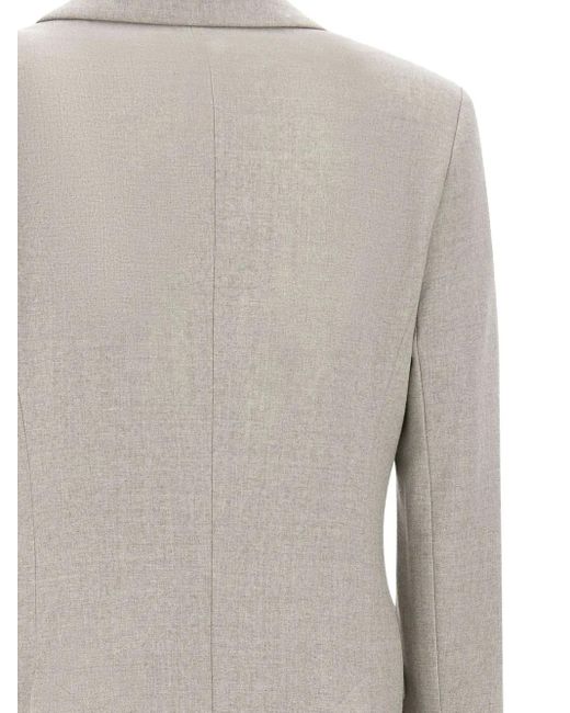 Eleventy Natural Single-Breasted Blazer
