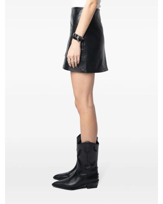 Zadig & Voltaire Black Jaime Mini Skirt