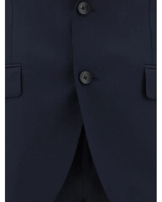 Lardini Blue Wool Single-Breasted Suit for men