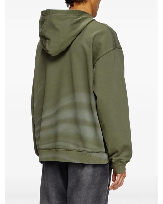 DIESEL Green S-Boxt-Hood-R9 Hoodie for men