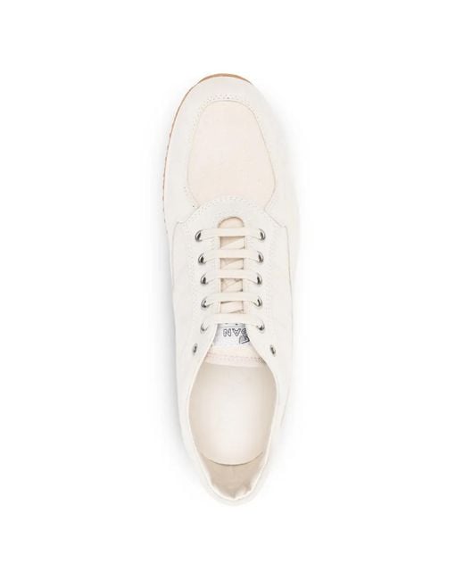 Hogan White Interactive Lace-Up Flat Sneakers for men