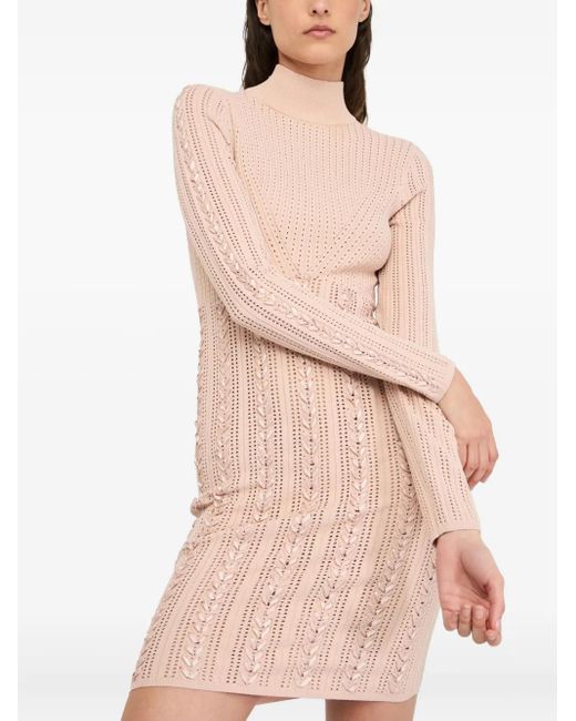 Robe Courte À Col Roulé Liu Jo en coloris Natural