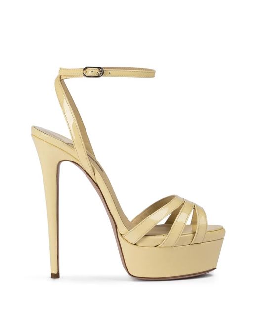 Le Silla Metallic Sandales Lola À Plateforme