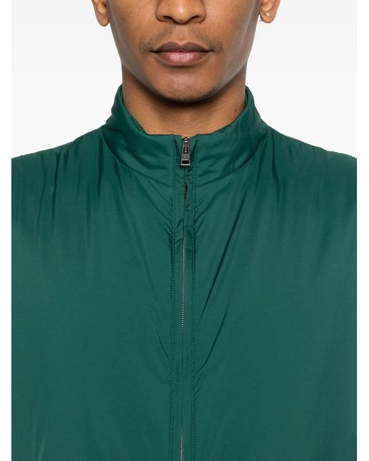 Chaleco Sin Mangas Con Cremallera Herno de hombre de color Green