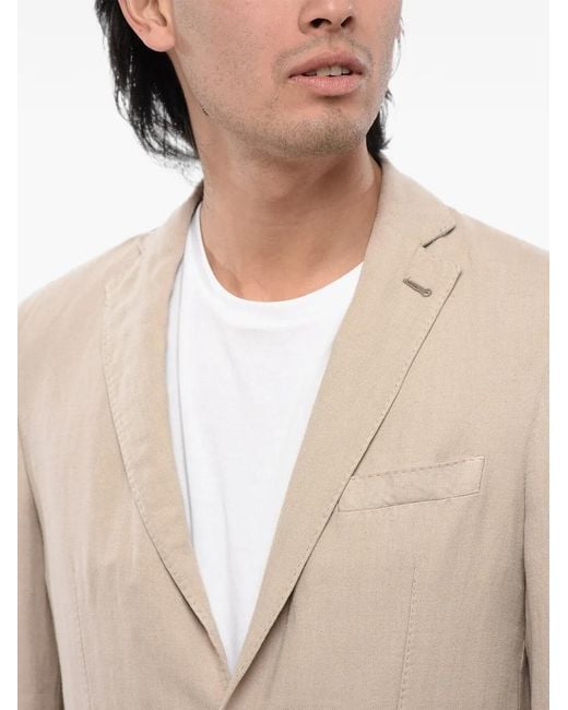 Corneliani Natural Patch-Pocket Blazer for men