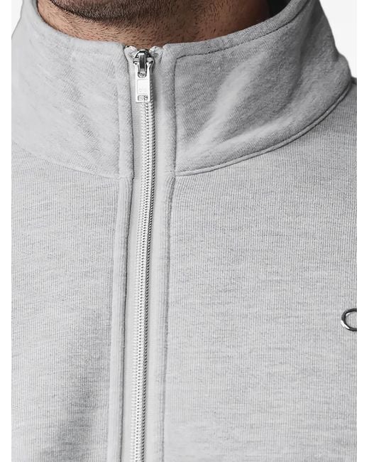 Alo Yoga Gray Pull Accolade À Col Zippé for men