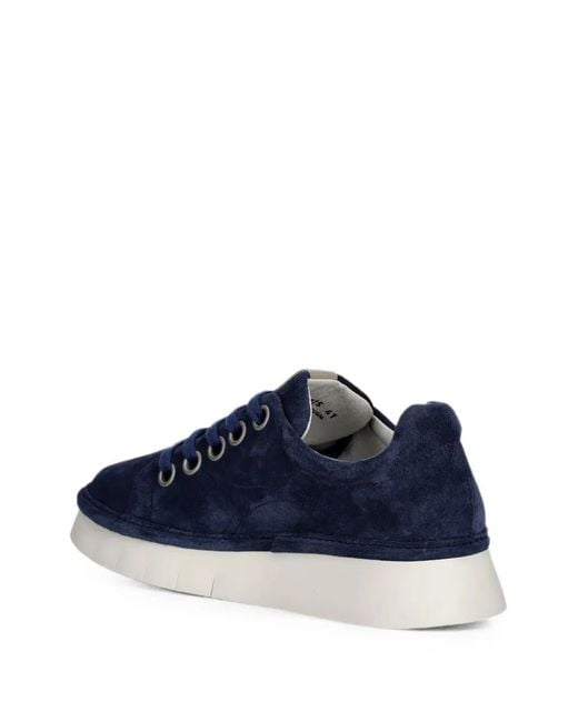 Fly London Blue Suede Lace-Up Sneakers