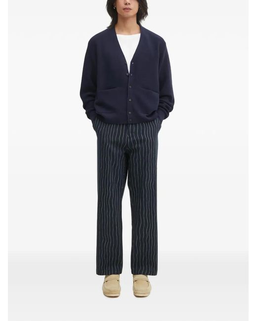 Visvim Blue Selmer Patch-Pocket Cardigan for men