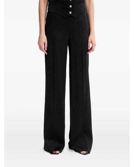 Morgan Black Button Trousers