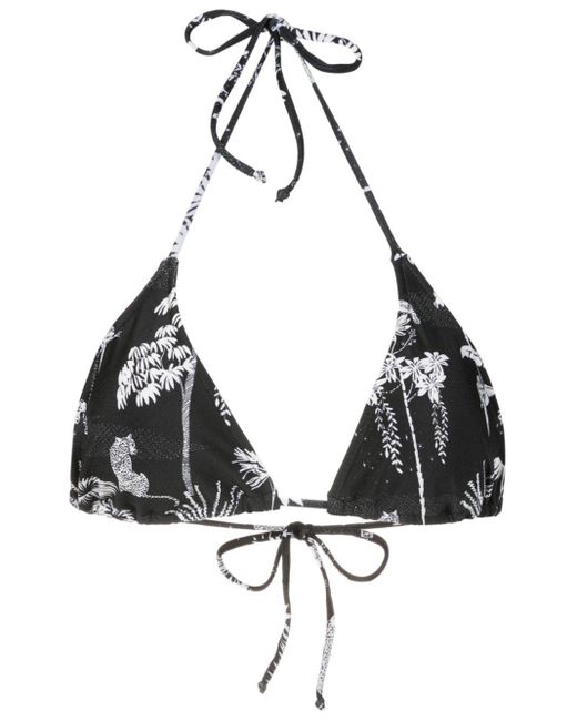 Top de bikini Hanna con diseño triangular Lygia & Nanny de color Black