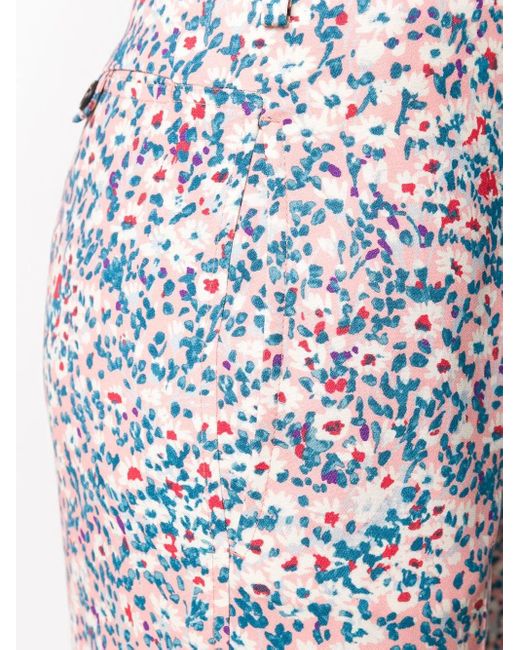 N°21 Multicolor Daisy Print Wide-Leg Trousers