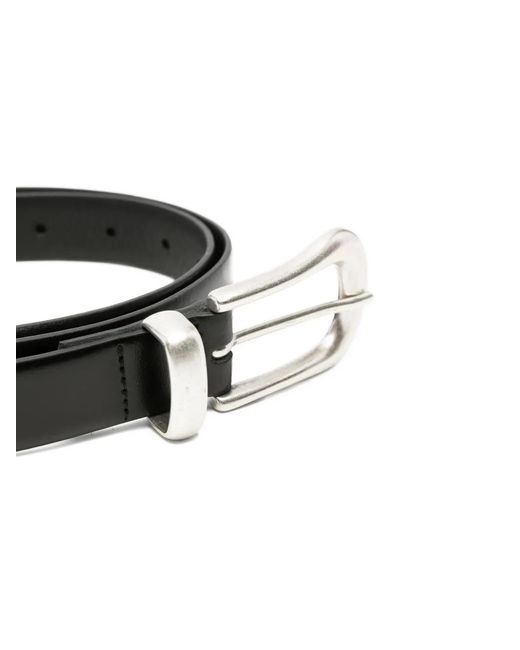 Second/Layer Black Doc Buckle Belt for men