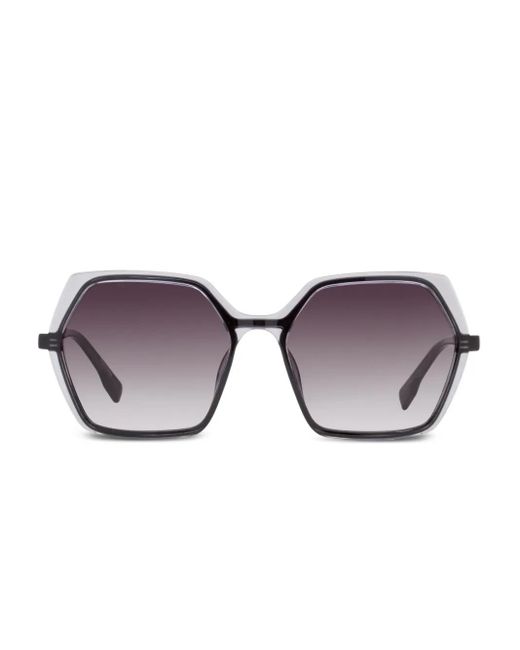 Karl Lagerfeld Gray Sonnenbrille Mit Geometrischem Gestell