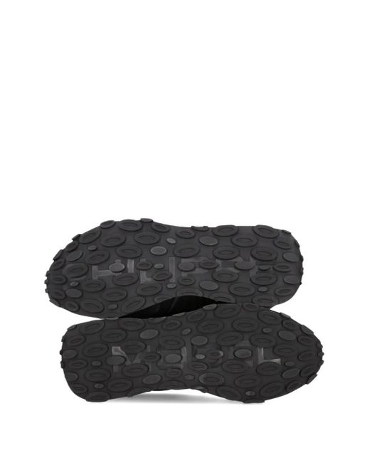 Philippe Model Black Tour Suede-Panelled Sneakers for men